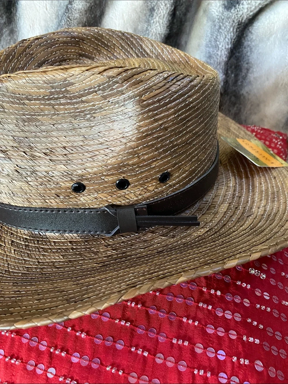 Gold Coast Sunwear Unisex Straw Beach Resort Wear Hat NWT